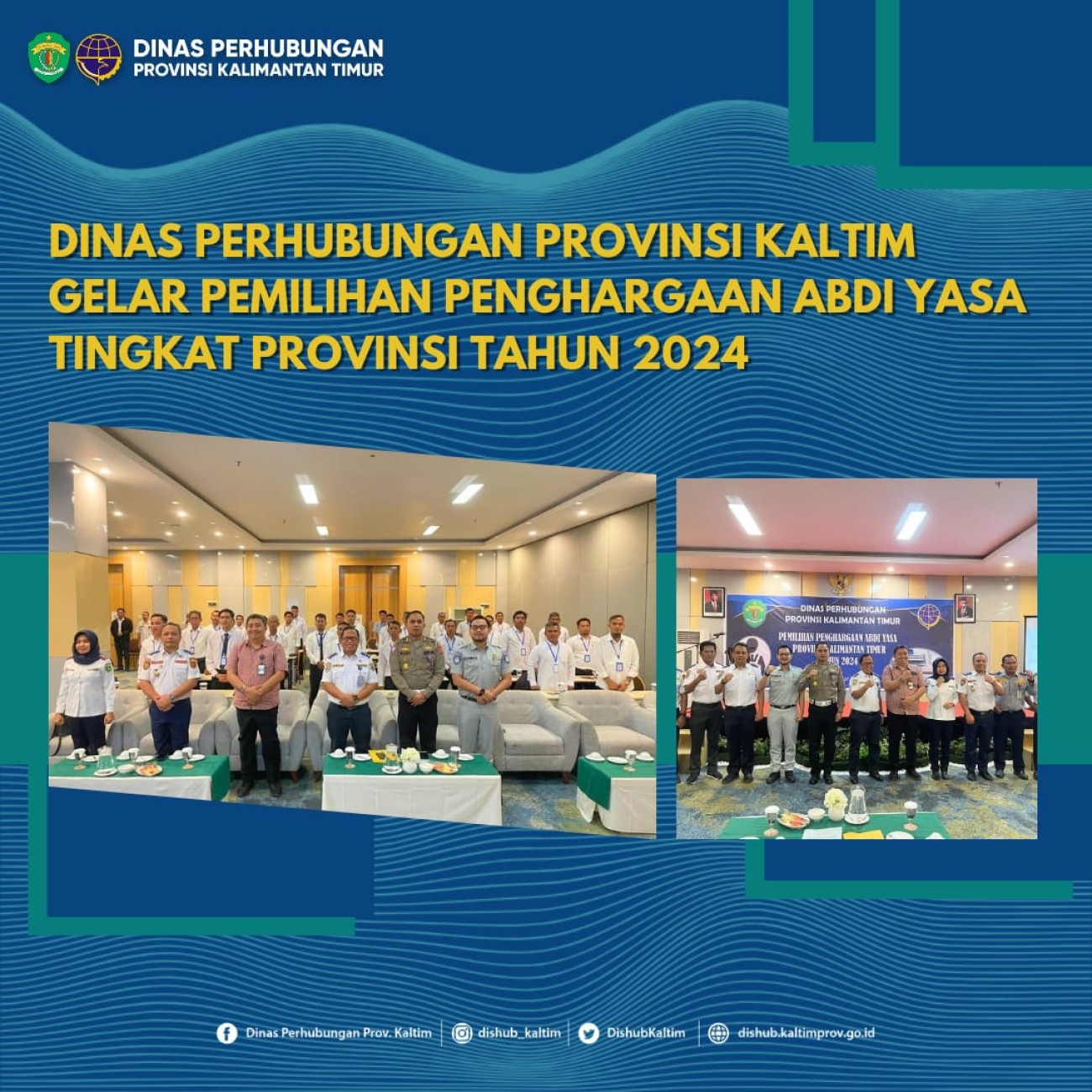 Dishub Provinsi Kaltim Gelar Pemilihan Penghargaan Abdi Yasa Tingkat Provinsi Tahun 2024