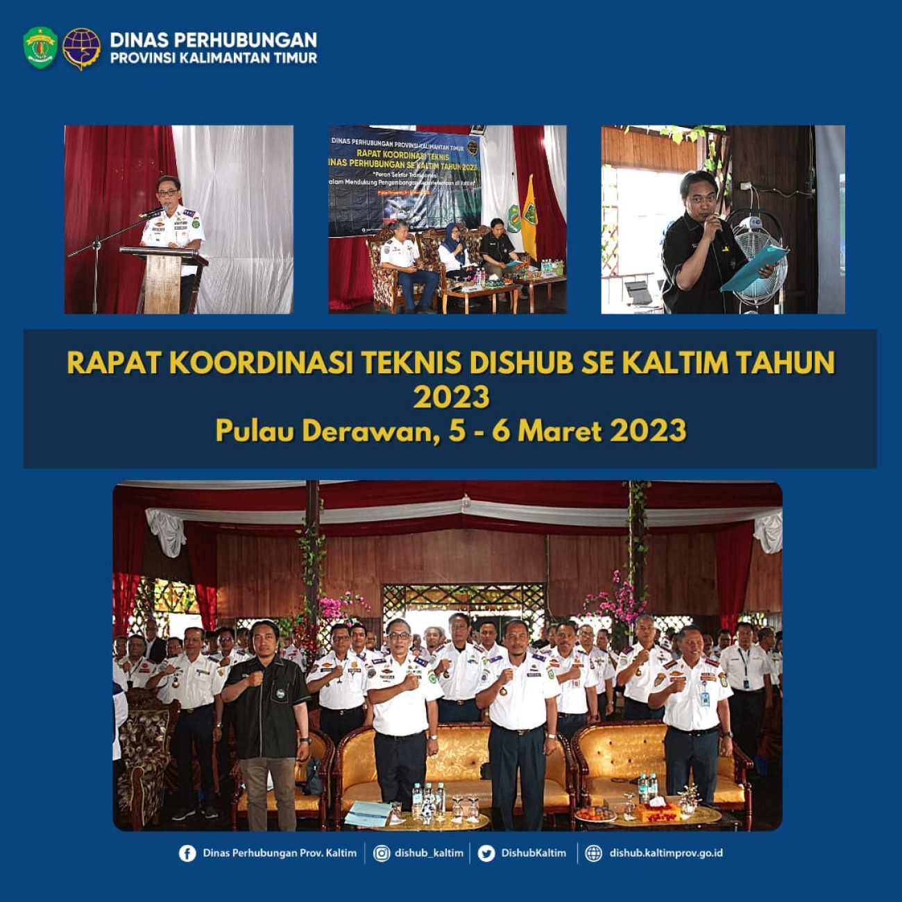 Rapat Koordinasi Teknis Dinas Perhubungan Se Kaltim Tahun 2023