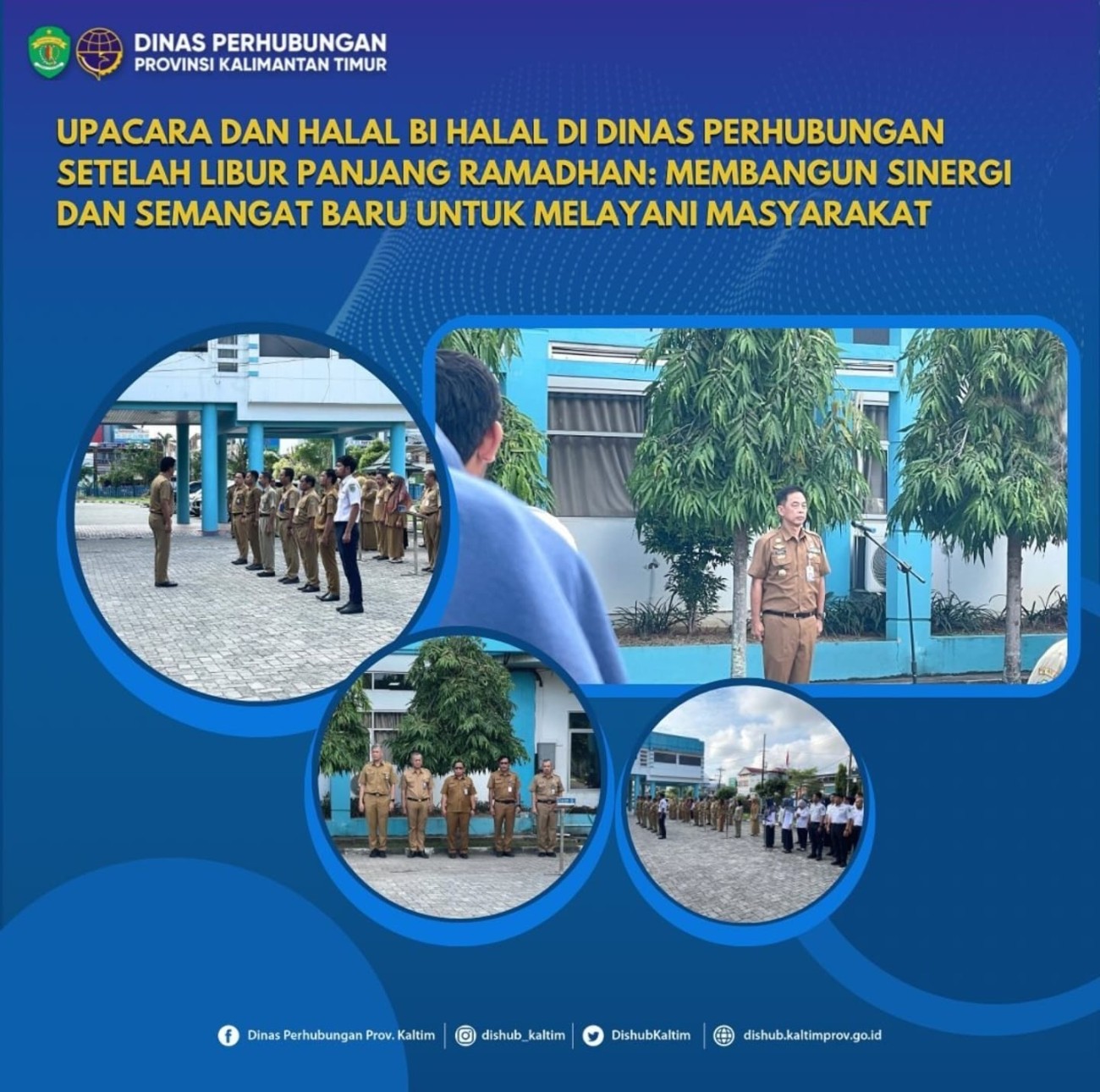 Upacara Halal Bi Halal di Dinas Perhubungan setelah Libur Panjang Ramadhan, Membangun Sinergi dan Semangat Baru untuk Melayani Masyarakat