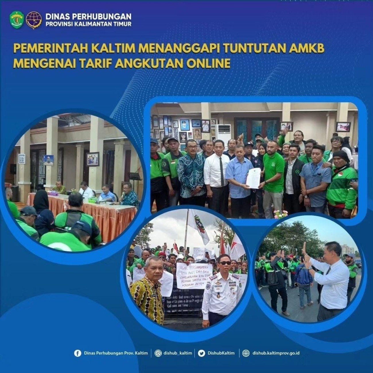 Pemerintah Provinsi Kaltim Menanggapi Tuntutan AMKB mengenai Tarif Angkutan Online