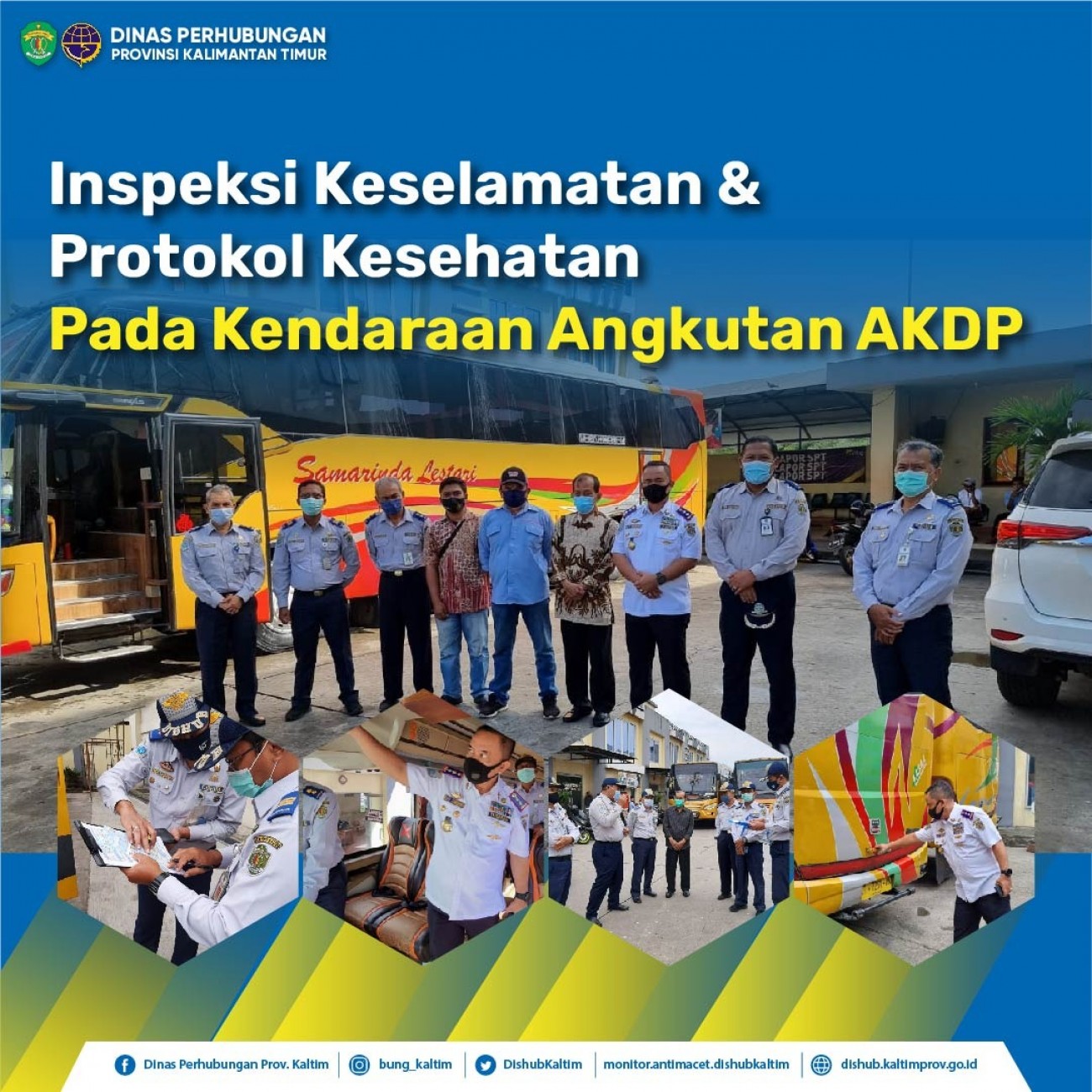 Inspeksi Keselamatan & Protokol Kesehatan Pada Kendaraan Angkutan AKDP