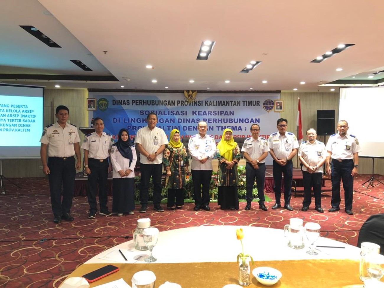 SOSIALISASI KEARSIPAN DI LINGKUNGAN DINAS PERHUBUNGAN PROVINSI KALIMANTAN TIMUR