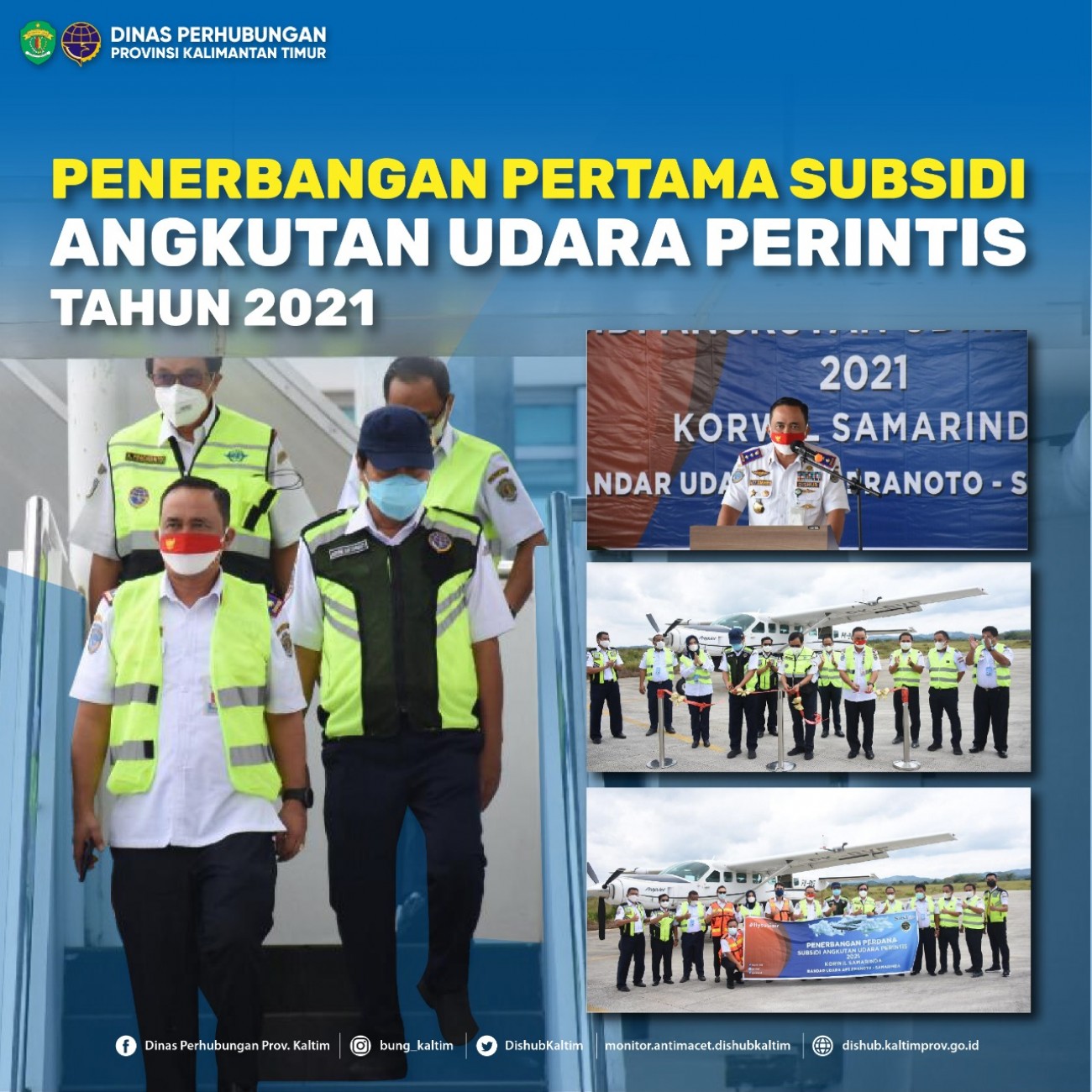 Penerbangan Perdana Subsidi Angkutan Udara Perintis 2021