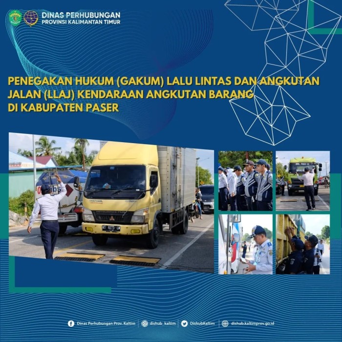 PENEGAKAN HUKUM (GAKUM) LALU LINTAS DAN ANGKUTAN JALAN (LLAJ) KENDARAAN ANGKUTAN BARANG DI KABUPATEN PASER