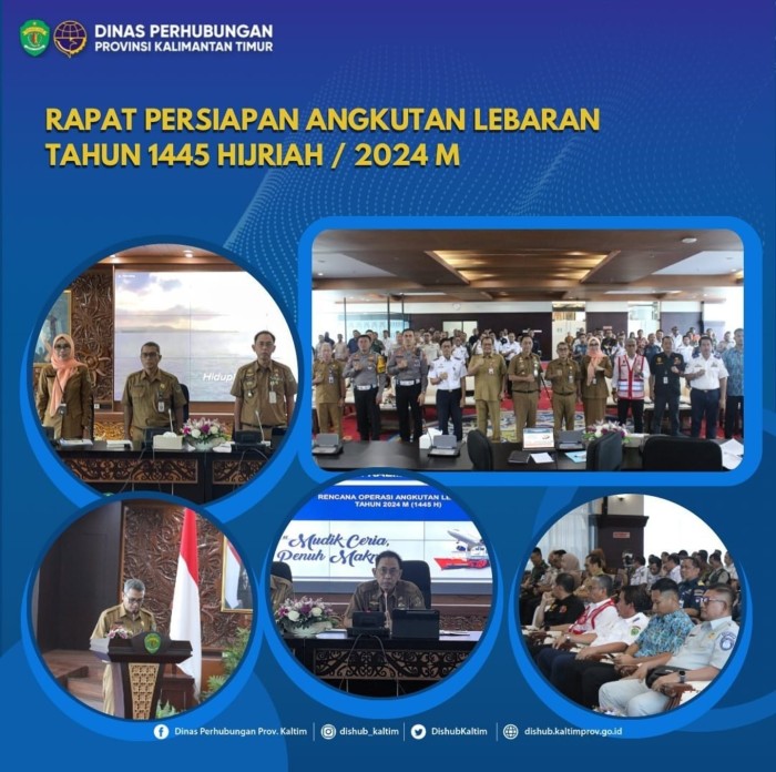 Rapat Persiapan Angkutan Lebaran Tahun 1445 Hijriah2024 M