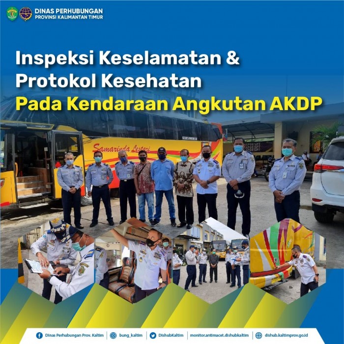 Inspeksi Keselamatan & Protokol Kesehatan Pada Kendaraan Angkutan AKDP