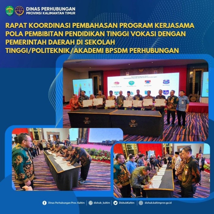 Rapat Koordinasi pembahasan Program Kerjasama Pola Pembibitan Pendidikan Tinggi Vokasi dengan Pemerintah Daerah di Sekolah Tinggi/Politeknik/Akademi BPSDM Perhubungan