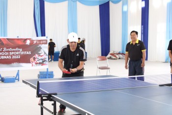 987 - Kegiatan Tenis Meja HARHUBNAS 2022